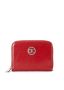 Portefeuille Eleganza - ciliegia/argento