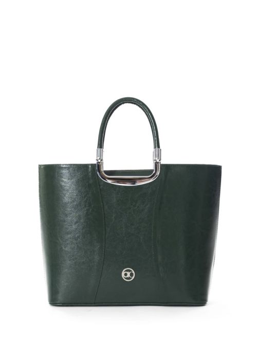 Fascino handbag - avocado/argento